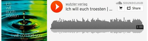 Hörproben "I will comfort you"